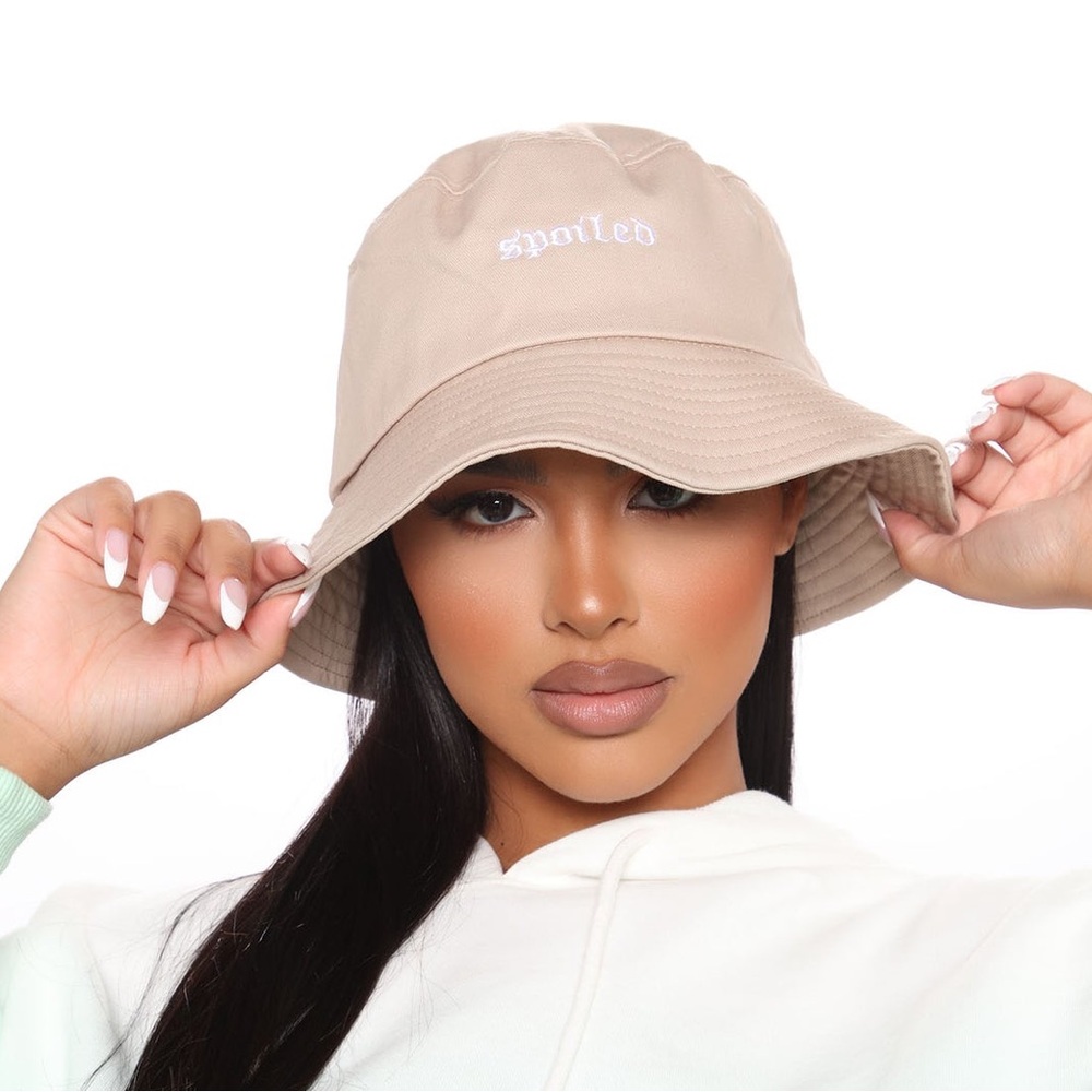 Tan Bucket Hat “spoiled”